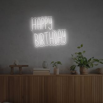Happy Birthday For Family LED Neon Sign