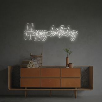 Happy Birthday For Home Decor LED Neon Sign