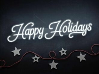 Happy holidays! Light up a beautiful holiday neon sign and celebrate
