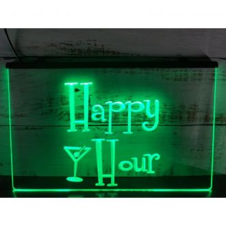 Happy Hours Bar Pub OPEN Beer LED Neon Sign