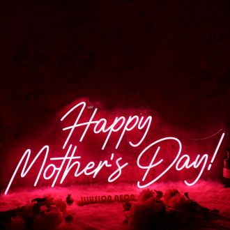 Happy Mother's Day Red Neon Sign