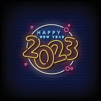 Happy New Year Neon Sign 2023 Neon Sign
