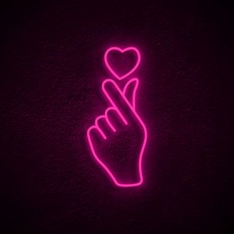 Heart Hand Neon Sign