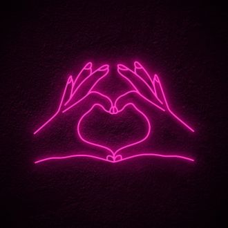 Heart Hand Neon Sign