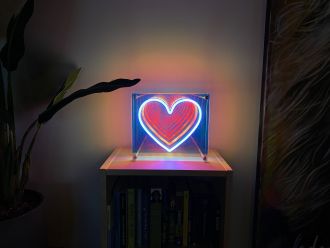 Heart Infinity Mirror Neon Sign