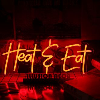 Heat And Eat Red Neon Sign