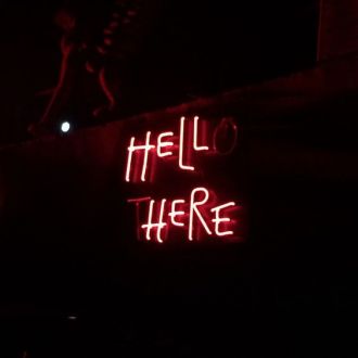 Hell Here Neon Sign Red Neon Light Hello There Neon Sign Game Room Wall Decor