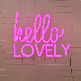 Hello Lovely Neon Sign