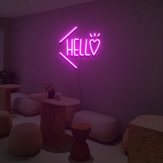 Hello Neon Sign Lights Night Lamp Led Neon Sign Light For Home Party MG10203 
