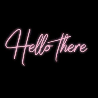 Hello There Neon Sign Pink Neon Light For Room Decor