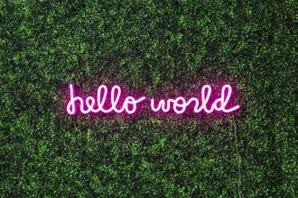 Hello World Neon Sign