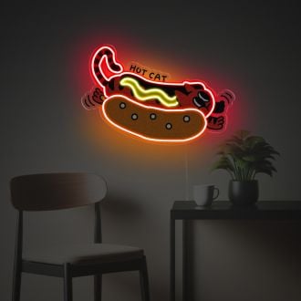 Hog Cat LED Neon Acrylic Artwork