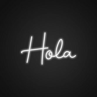 Hola Neon Sign