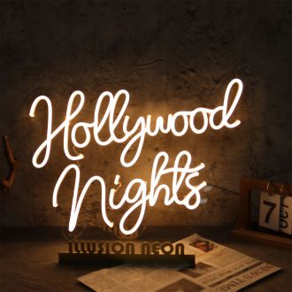 Hollywood Nights Neon Sign