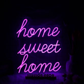 Home Sweet Home Pink Neon Sign