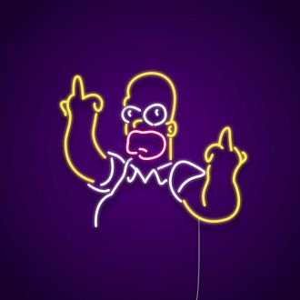 Homer Simpson Neon Sign