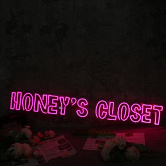 Honey's Closet Pink Neon Sign