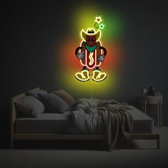 Hot Dog Guy LED Neon Acrylic Artwork