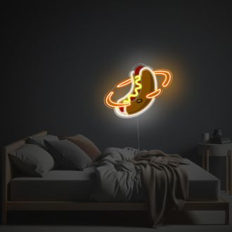 Hot Dog Planet LED Neon Acrylic Artwork