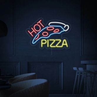 Hot Pizza Neon Sign Wall Decor Sign For Restaurants