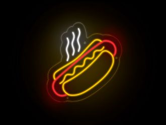 Hotdog Neon Sign