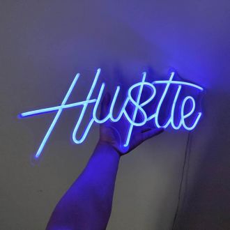 Hutle Hustle Neon Sign