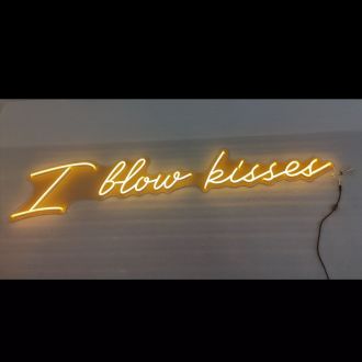 I Blow Kisses Neon Sign