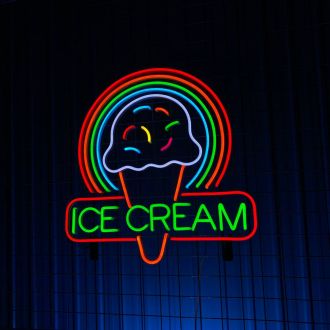 Ice Cream Neon Led Light Cream Coffee Shop Deco