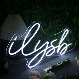 Ilysh White Neon Sign