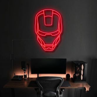 Iron Man Face Neon Sign