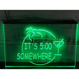 ITS 500 SOMEWHERE MARGARITA Bar LED Neon Sign