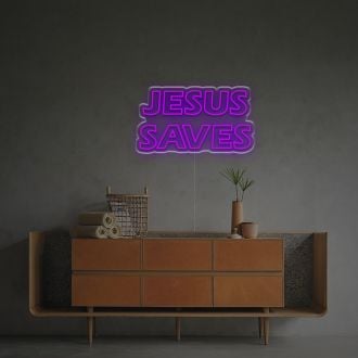 Jesus Saves LED Neon Sign