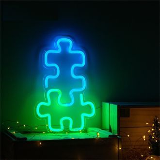 Jigsaw Puzzle LED Neon Sign
