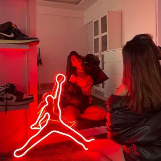 Jumpman Colorful Neon Sign