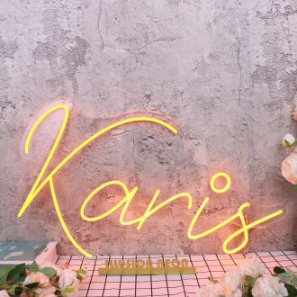 Karis Orange Neon Sign