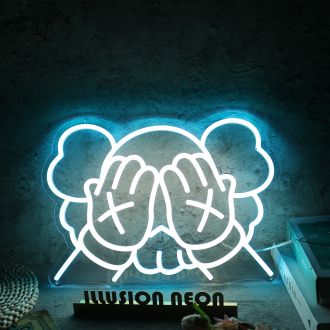 KAWS Cover Face Custom Neon Sign