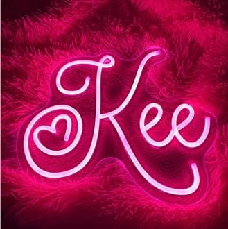 Kee Neon Name Signs Room Decoration