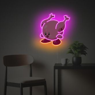 Kirby Fire Chicken Version LED Neon Acrylic Artwork
