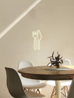 Knife and Fork Neon Sign