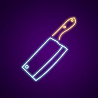 Knife Neon Sign