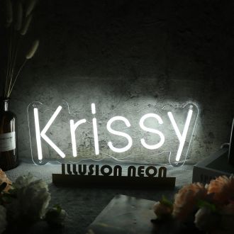 Krissy White Neon Sign