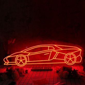 Lamborghini Red Custom Neon Sign