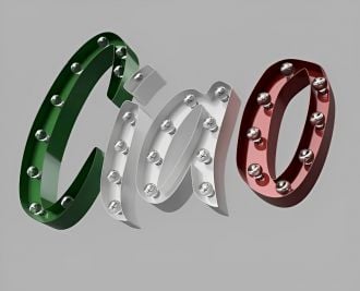 Steel Marquee Letter Ciao High-End Custom Zinc Metal Marquee Light Marquee Sign