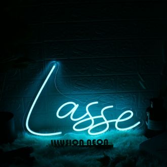 Lasse Blue Neon Sign