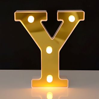 Steel Marquee Letter Y For Party Decorative Gold High-End Custom Zinc Metal Marquee Light Marquee Sign