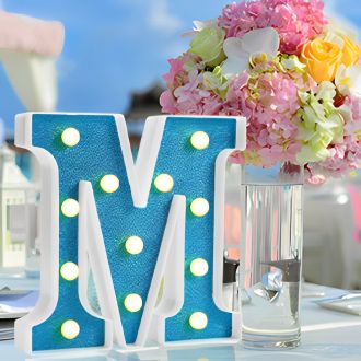 Steel Marquee Letter LED Lights M High-End Custom Zinc Metal Marquee Light Marquee Sign