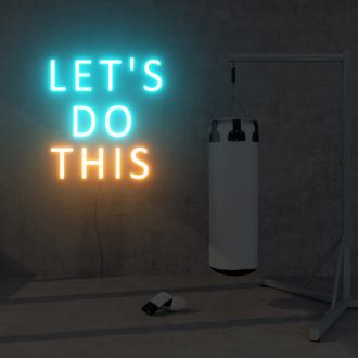 Lets Do This Neon Sign Lights Night Lamp Led Neon Sign Light For Home Party MG10194 