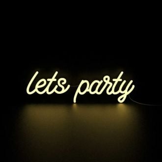 Lets Party Neon Sign For Bar Wall Decor