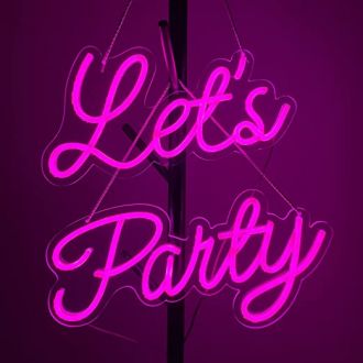 Lets Party Neon Signs Art Wall Lights For Beer Bar Club Bedroom Wedding Party Gifts