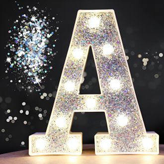 Steel Marquee Letter A Shiny Silver High-End Custom Zinc Metal Marquee Light Marquee Sign